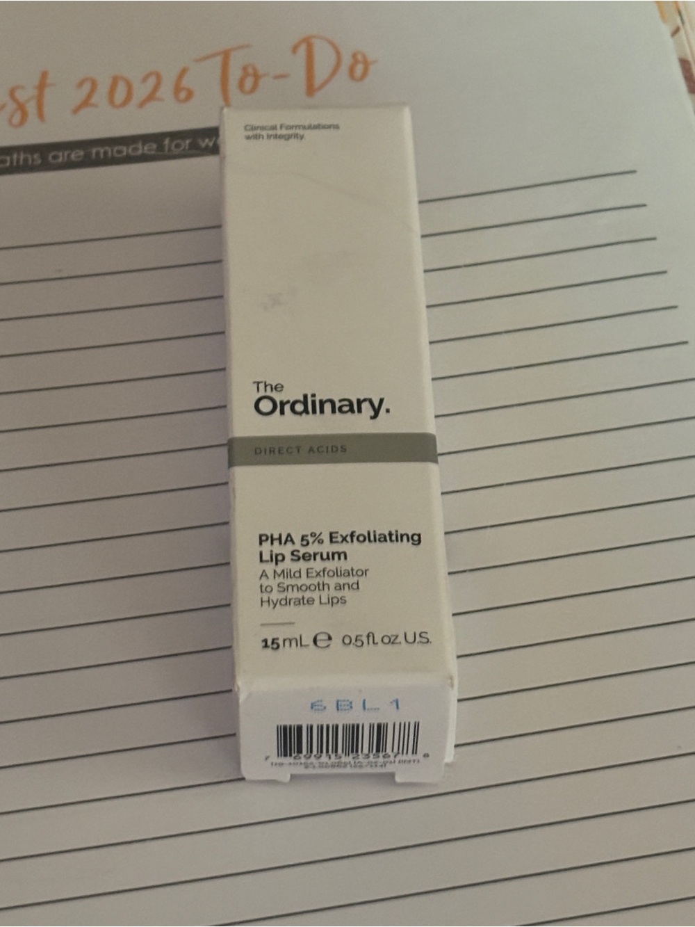 The Ordinary PHA 5% Exfoliating Lip Serum - White